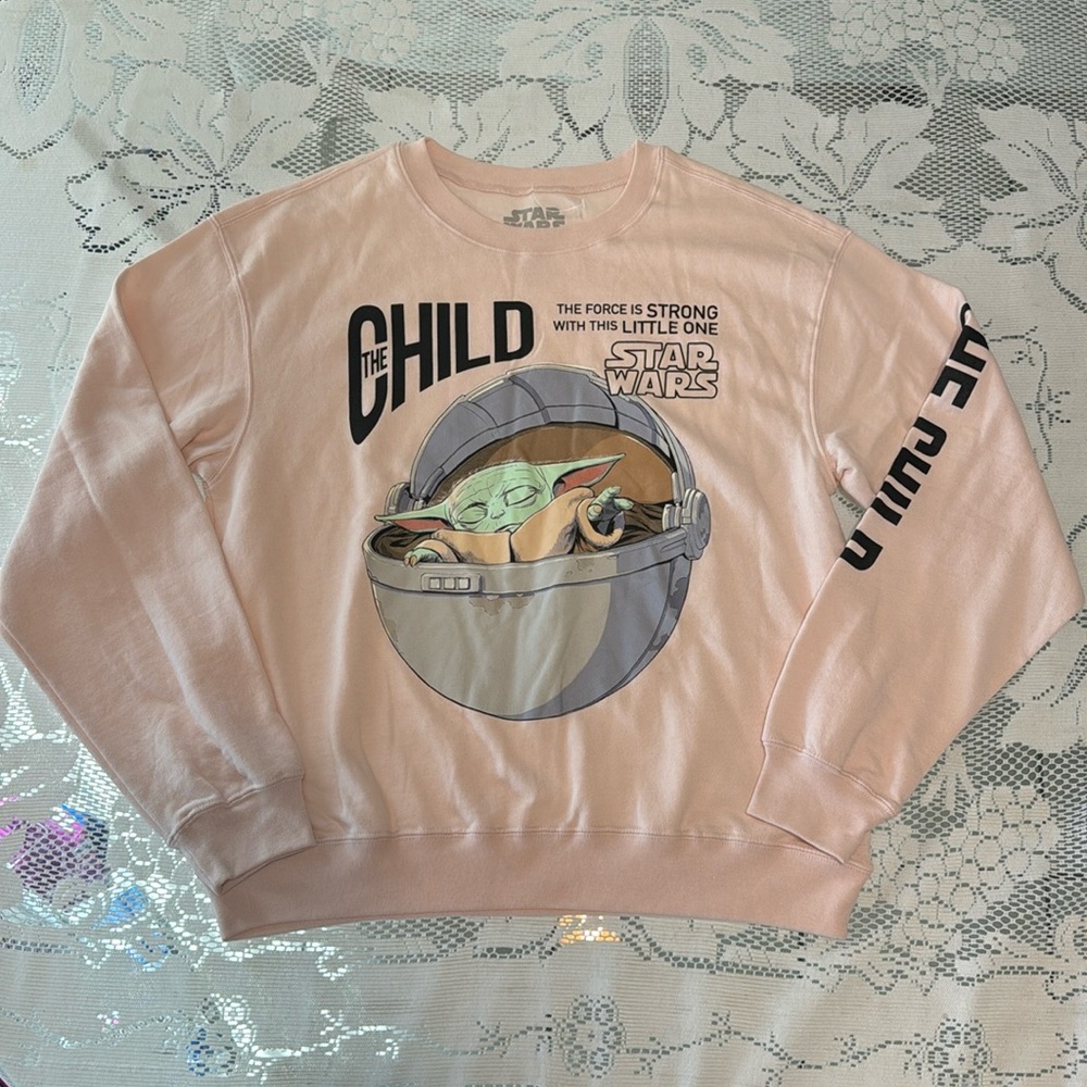 Star Wars Size Large The Child Baby Grogu Pullover Sweatshirt